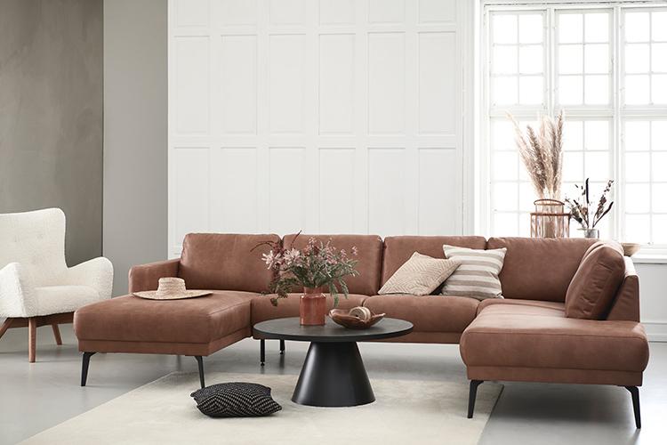 Mantova lædersofa